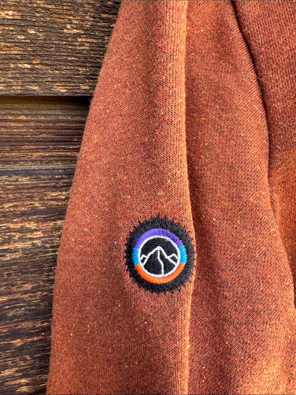 Patagonia Men’s Crewneck Sweatshirt in Rust Orange - Picture 6 of 8
